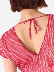 Whistles Zebra Texture Midi Dress - Bild 4 von 5