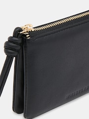 Whistles Black Knotted Zip Pull Purse - Image 3 of 4