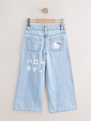 أزرق متوسط - Hello Kitty Wide Leg Jeans (3-16yrs) - صورة 2 من 5