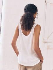 Yellow/Cream/Coral Rib Vests 3 Pack - Image 8 of 10