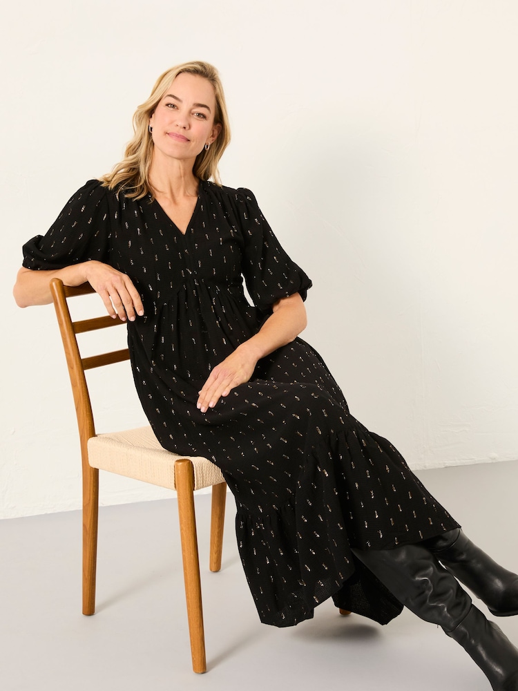 milly metallic dress MILLY Oria Pleated Lame Dress in Silver