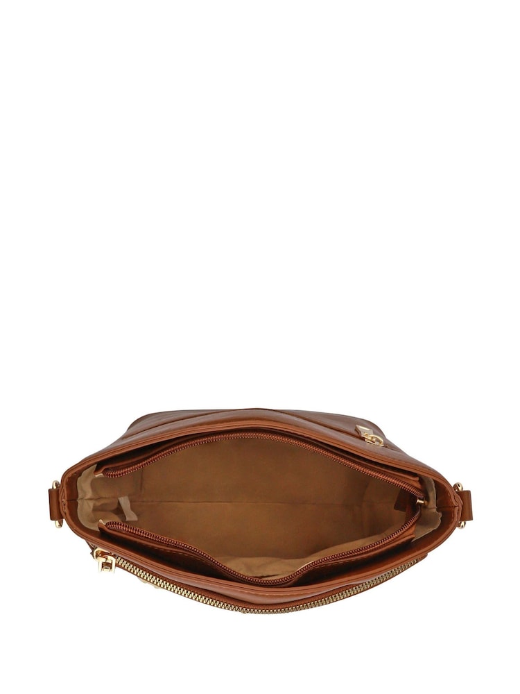 Pavers Brown Adjustable Cross-Body Bag - Image 4 of 4