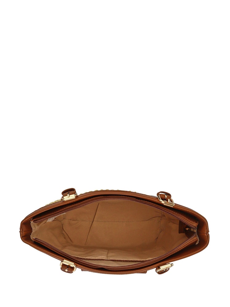Pavers Brown Spacious Adjustable Handbag - Image 4 of 4