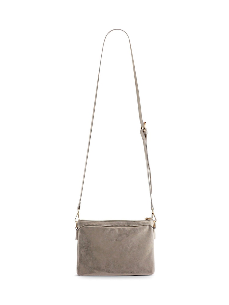 Złoty - Pavers Zip Close Shoulder Bag - Image 3 of 4