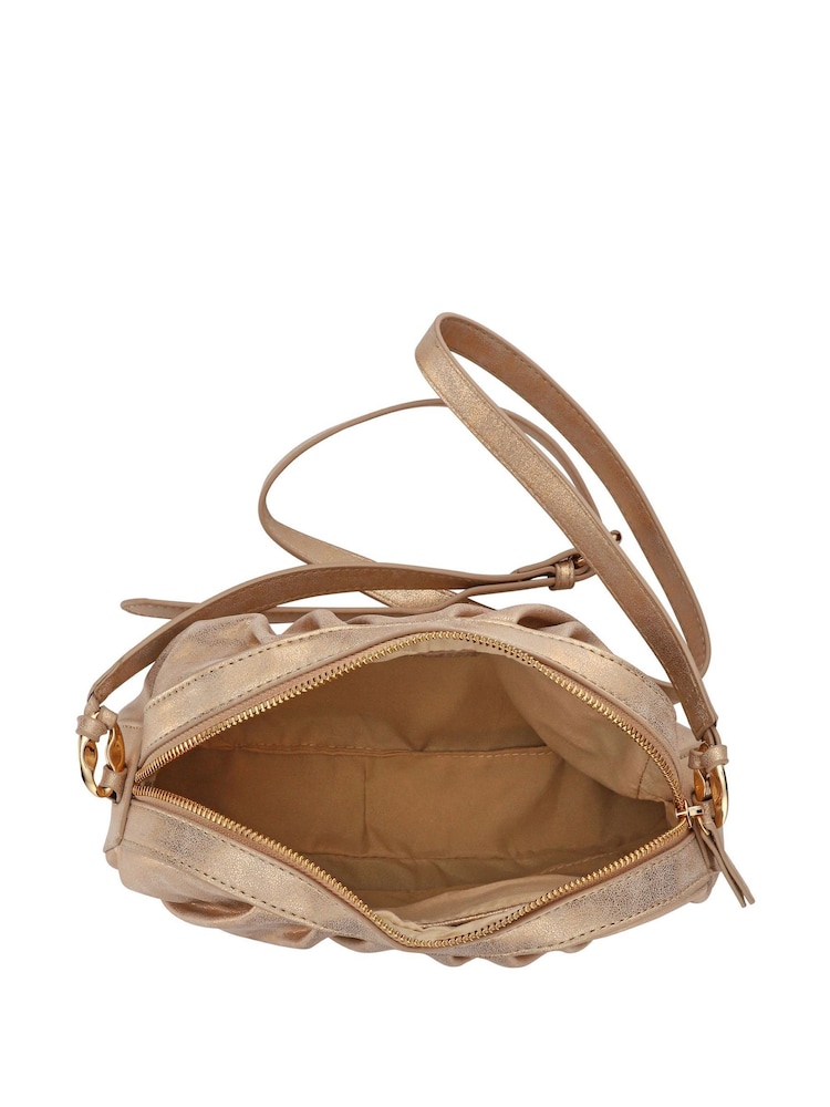 Pavers Gold Adjustable Slouched Cross-Body Bag - Image 4 of 4