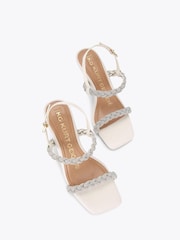 Kg Kurt Geiger Chrome Faye2 Sandals - Image 2 of 4