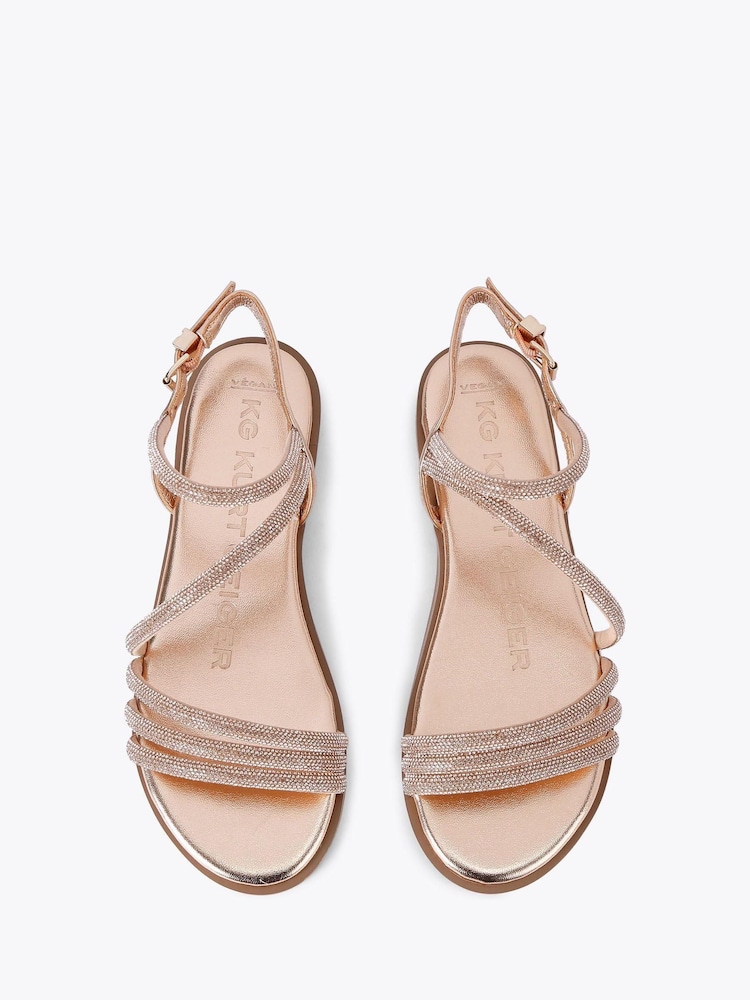 Kg Kurt Geiger Metalic Reece2 Sandals - Image 2 of 4