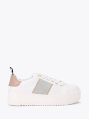 Kg Kurt Geiger White Lighter Gem2 Trainers - Image 1 of 4