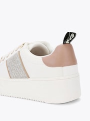 Kg Kurt Geiger White Lighter Gem2 Trainers - Image 4 of 4