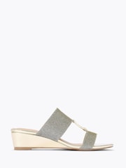 Kg Kurt Geiger Gold Arlo2 Sandals - Image 1 of 4