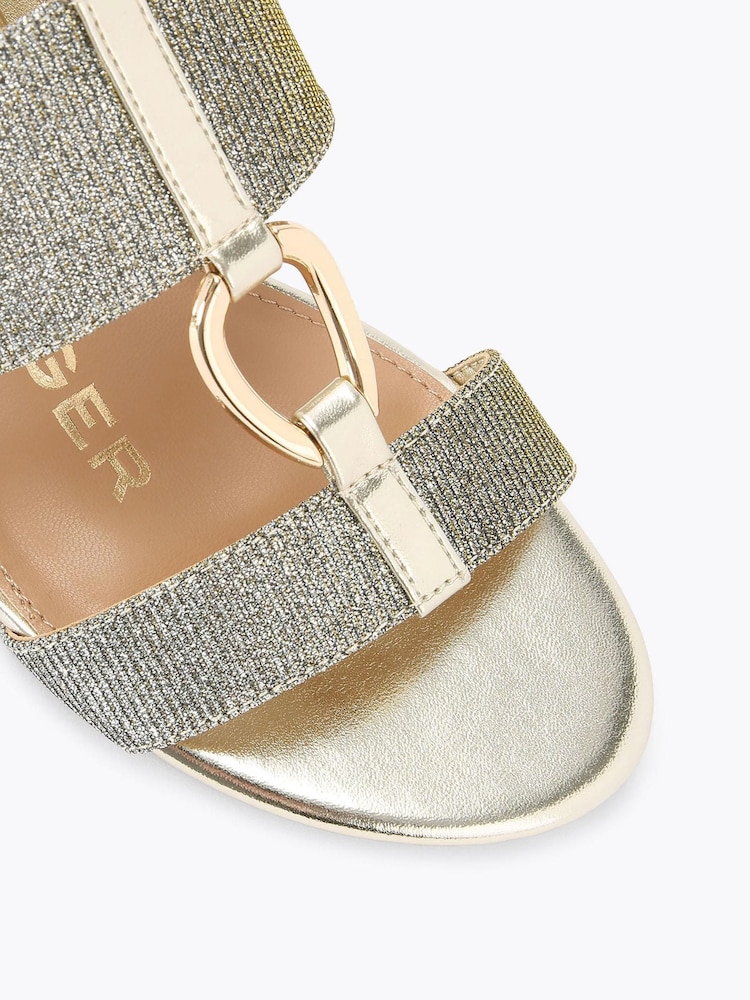 Kg Kurt Geiger Gold Arlo2 Sandals - Image 4 of 4