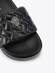 Kurt Geiger London Black Meena Eagle Platform Sandals - Image 3 of 4