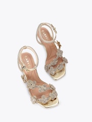 Carvela Gold Petalo Sandals - Image 3 of 4