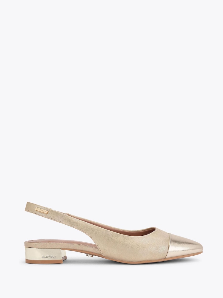 Carvela Gold Amelia Pumps - Image 1 of 4