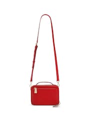 Jones Bootmaker Red Waldorf Leather Zip Up Handbag - Image 3 of 4