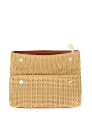 Jones Bootmaker Natural Wylie Fold Over Clutch - Image 3 of 4