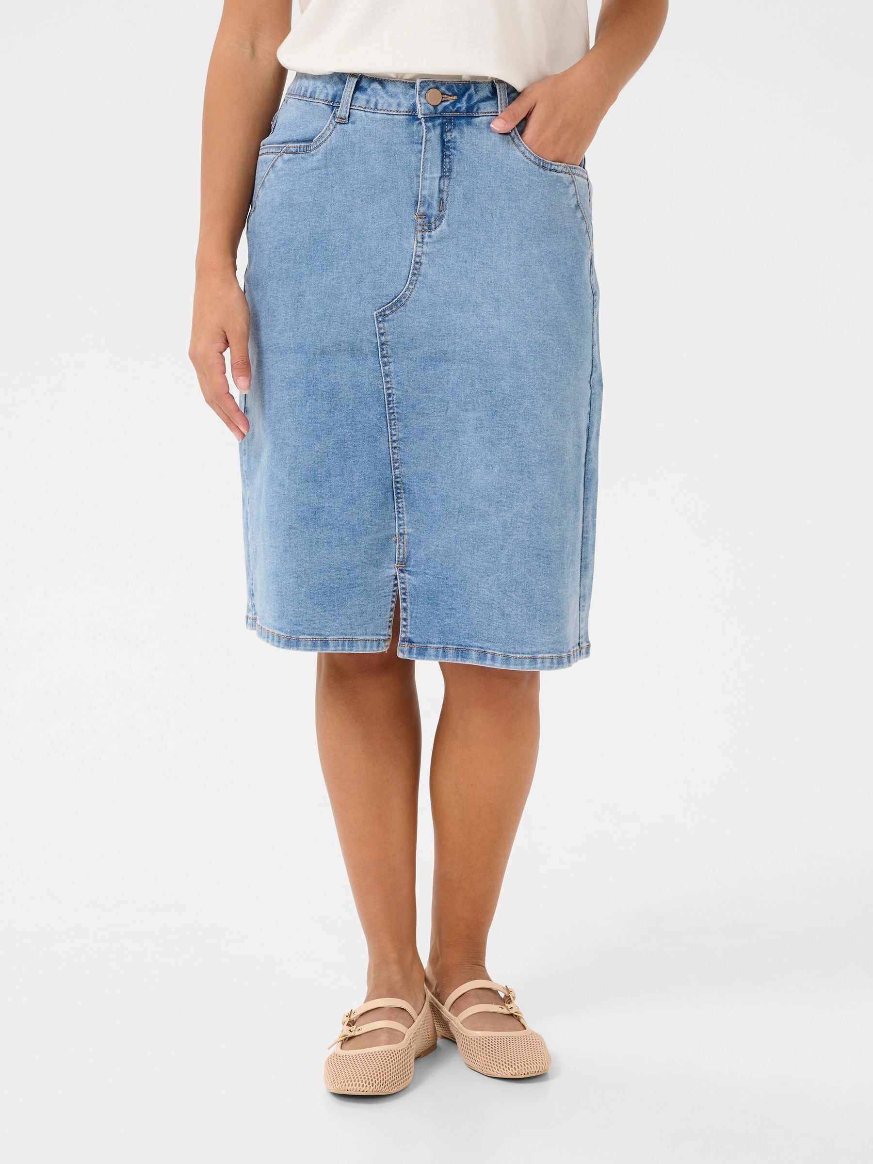 Cream Blue CRLone Denim Skirt
