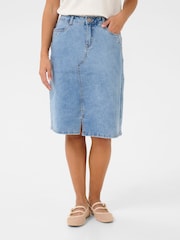 Cream Blue CRLone Denim Skirt - Image 1 of 5