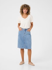 Cream Blue CRLone Denim Skirt - Image 2 of 5