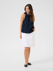 Cream Blue Crelora Sleeveless Top - Image 2 of 6