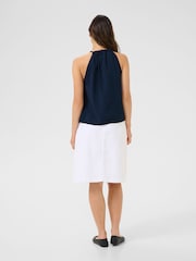 Cream Blue Crelora Sleeveless Top - Image 3 of 6