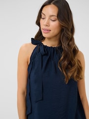 Cream Blue Crelora Sleeveless Top - Image 4 of 6