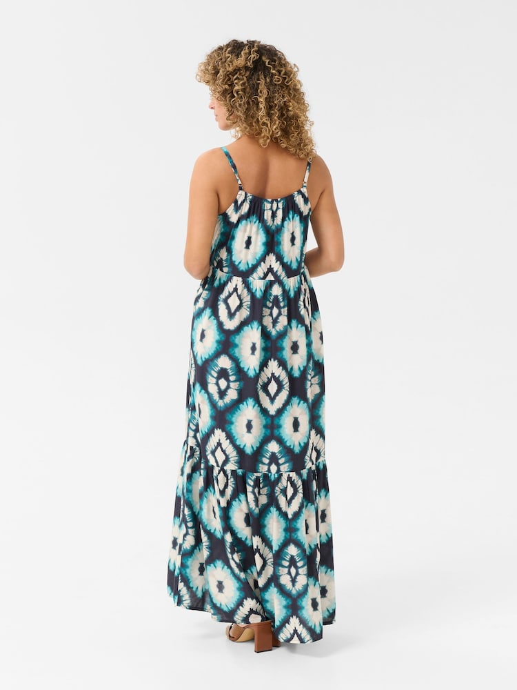 Cream CRTiah Maxi Blue Dress - Image 2 of 4