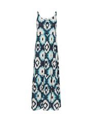 Cream CRTiah Maxi Blue Dress - Image 3 of 4