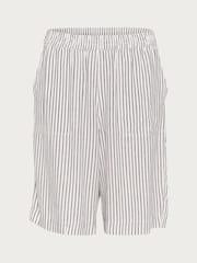 Kaffe KAmilia Elasticated Waist Long Grey Shorts - Image 4 of 5