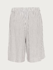 Kaffe KAmilia Elasticated Waist Long Grey Shorts - Image 5 of 5