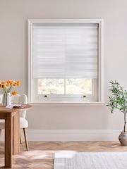 White Ready Made Day and Night Zebra Roller Blind - Image 2 of 8