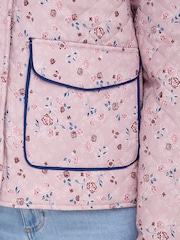 ONLY Pink Printed Quilted Short Jacket - Image 4 of 6