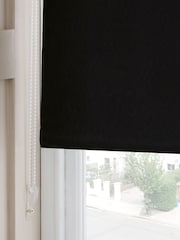 Black Ready Made Printed Texture Moisture Resistant Roller Blinds - Image 3 of 6