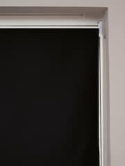 Black Ready Made Printed Texture Moisture Resistant Roller Blinds - Image 5 of 6