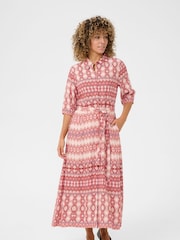 Cream CRTiah Pink Shirt Dress - Image 3 of 5