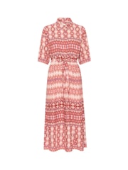 Cream CRTiah Pink Shirt Dress - Image 4 of 5