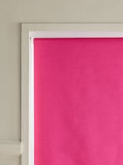 Pink Bright Hot Ready Made Printed Texture Moisture Resistant Roller Blind - Image 5 of 8