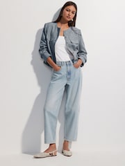 Denim Linen Rich Trophy Jacket - Image 2 of 6