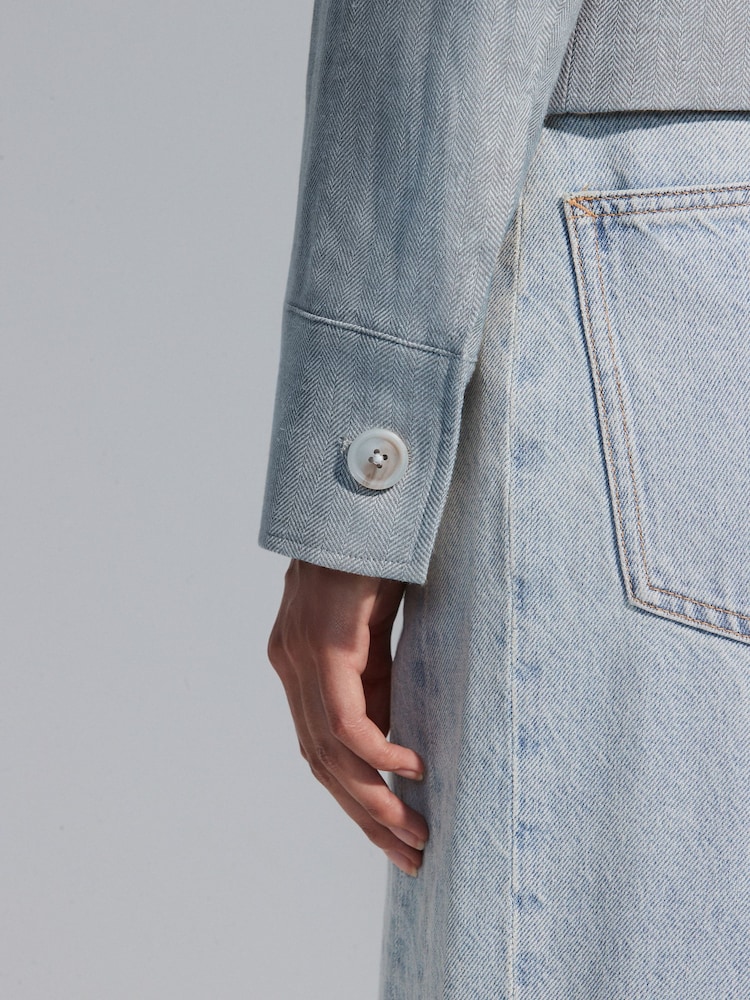Denim Linen Rich Trophy Jacket - Image 6 of 6