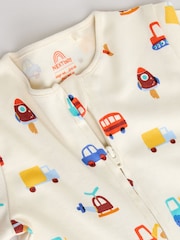 Multi Two Way Zip Baby Sleepsuit 5 Pack (0mths-3yrs) - Image 11 of 14