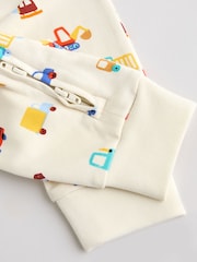 Multi Two Way Zip Baby Sleepsuit 5 Pack (0mths-3yrs) - Image 12 of 14