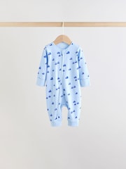 Multi Two Way Zip Baby Sleepsuit 5 Pack (0mths-3yrs) - Image 5 of 14