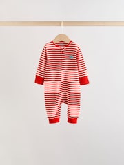 Multi Two Way Zip Baby Sleepsuit 5 Pack (0mths-3yrs) - Image 6 of 14