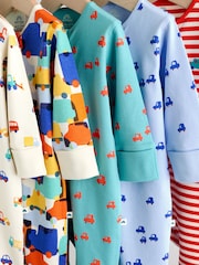 Multi Two Way Zip Baby Sleepsuit 5 Pack (0mths-3yrs) - Image 9 of 14