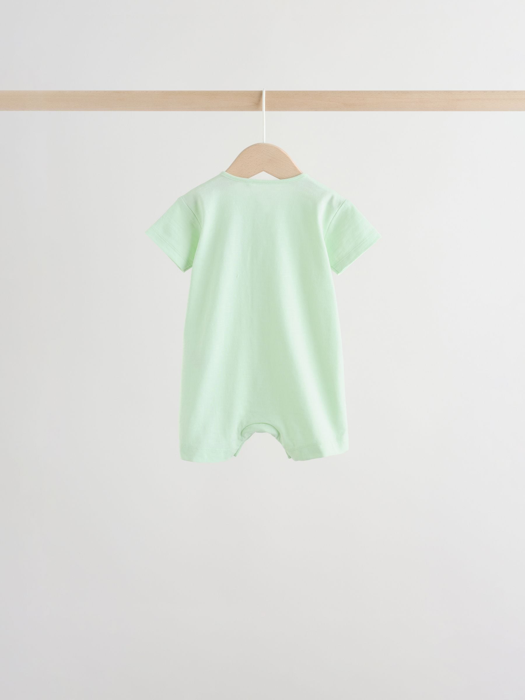 Buy Green Blue Safari Animal Jersey Baby Rompers 4 Pack from Next USA