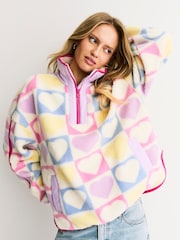 Little Bird by Jools Oliver Heart Colourblock Borg Jacket - Image 1 of 11