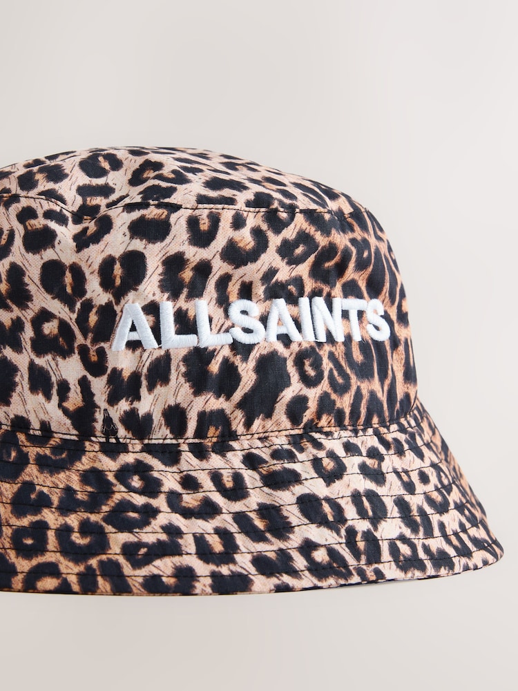 smALLSAINTS Leopard Logo Bucket Hat - Image 2 of 5 smALLSAINTS Leopard Logo Bucket Hat - Image 2 of 5