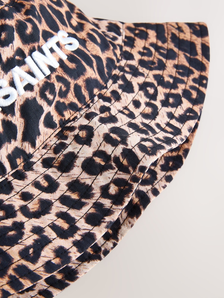 smALLSAINTS Leopard Logo Bucket Hat - Image 5 of 5 smALLSAINTS Leopard Logo Bucket Hat - Image 5 of 5