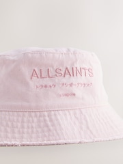 smALLSAINTS Metallic Pink Underground Logo Bucket Hat - Image 2 of 3