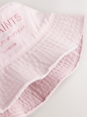 smALLSAINTS Metallic Pink Underground Logo Bucket Hat - Image 3 of 3